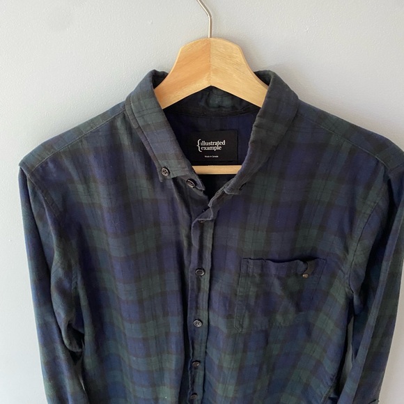 Illustrated Example flannel - Picture 2 of 4